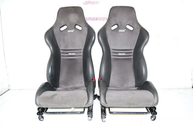 Pair of JDM Subaru Impreza WRX STI S204 Limited Edition Carbon Fiber Recaro OEM Bucket Seats