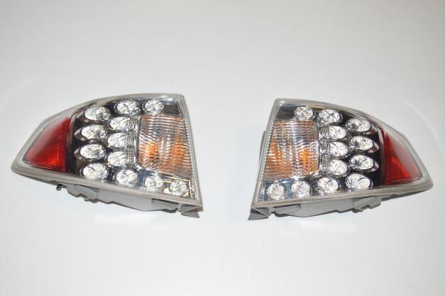 JDM Version 10 Subaru WRX & STI Hatchback 2008-2014 Rear Outer Clear Tail Lights 